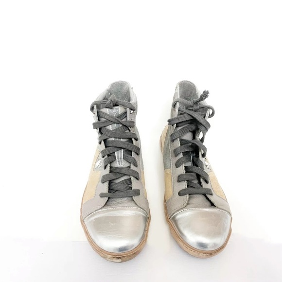 Sam Edelman Silver sneakers size 8.5 - Picture 7 of 8
